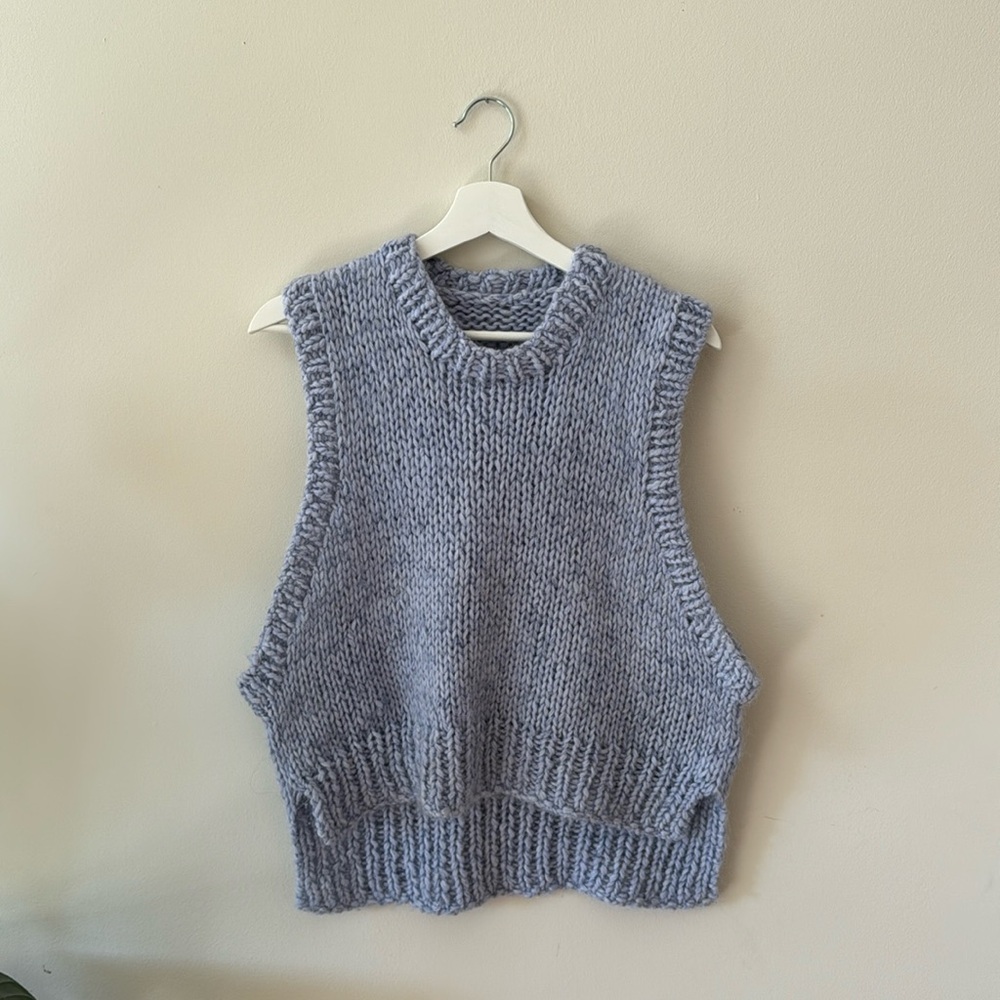 Handmade- chunky knit slipover